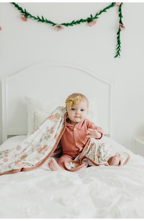 Copper Pearl Ferra Reversible 3-layer Quilt In Orange