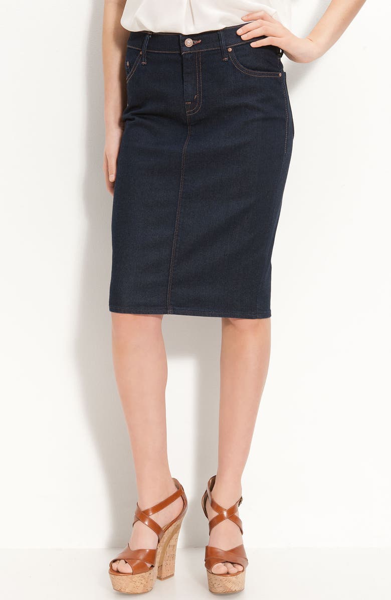 MOTHER Stretch Denim Pencil Skirt (Touch Not the Cat) | Nordstrom