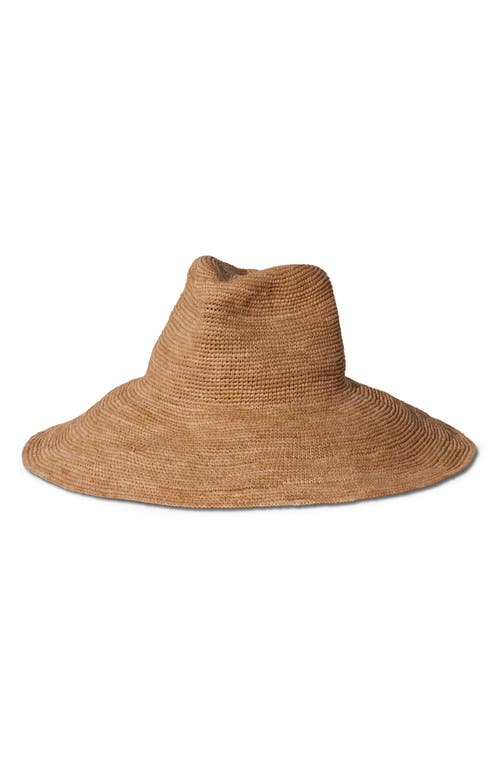 Janessa Leone Janessa Leoné Waverly Wide Brim Packable Straw Hat In Sand