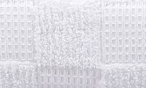 Shop Brooks Brothers Depera Waffle Terry 4-piece Turkish Cotton Bath Towel Set In White