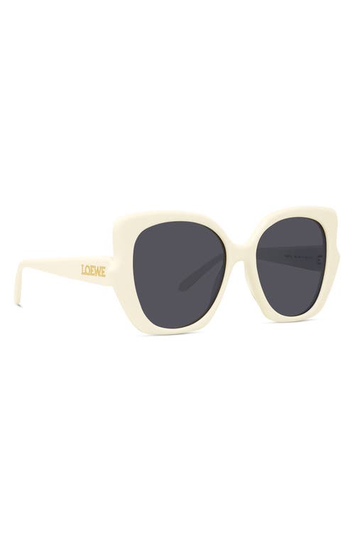 LOEWE LOEWE THIN 55MM GEOMETRIC SUNGLASSES 