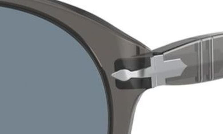 Shop Persol 54mm Pilot Sunglasses In Transparent Grey