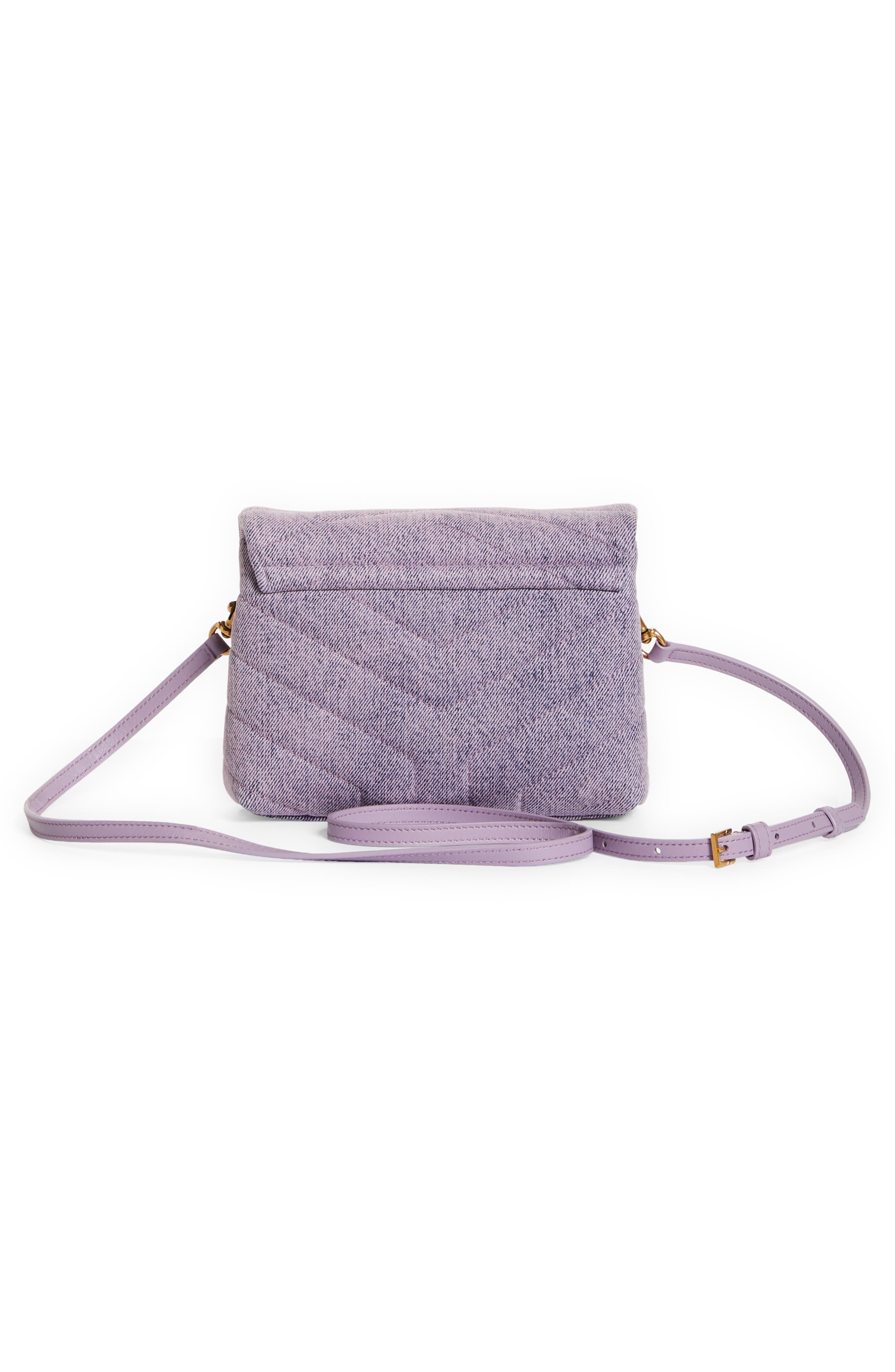 loulou matelassé denim crossbody bag