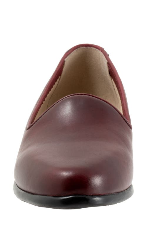 Shop Trotters Liz Lux Flat In Oxblood