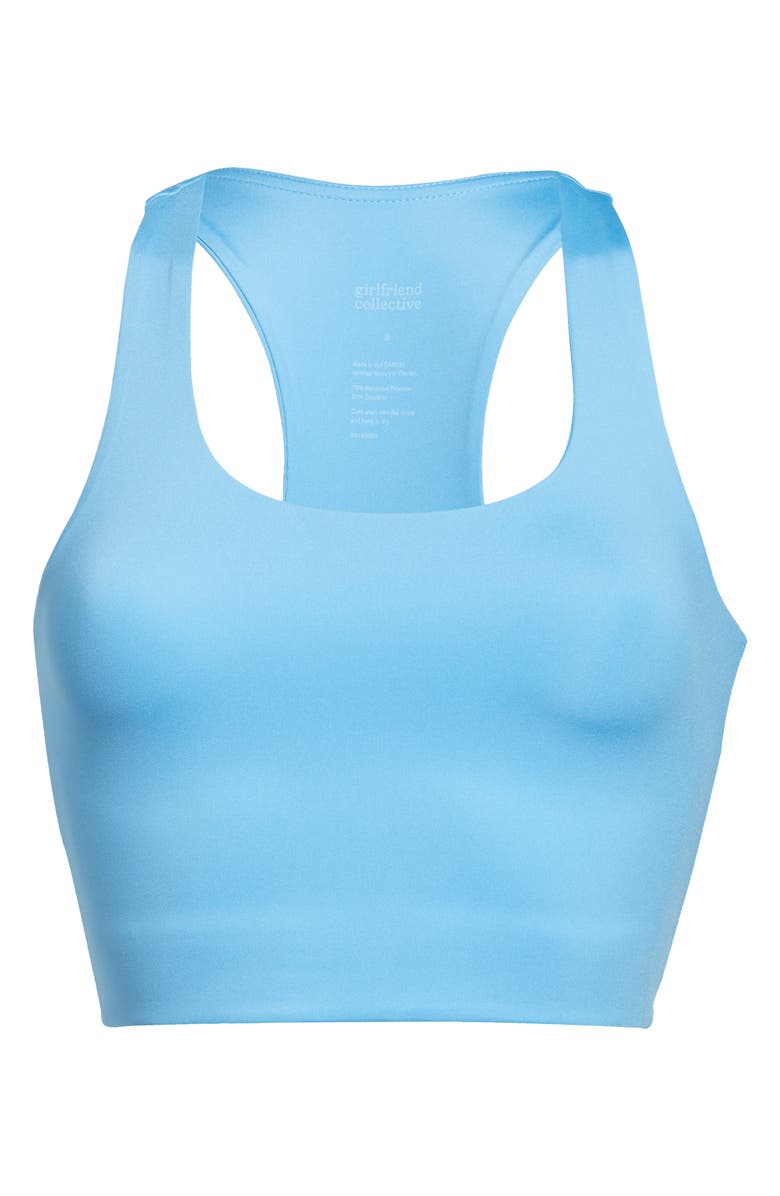 Girlfriend Collective Paloma Sports Bra, Alternate, color, Haze