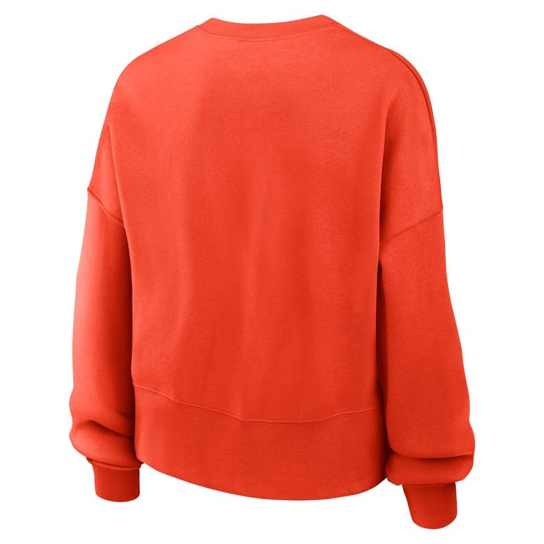 Shop Nike Orange Houston Astros Pullover Sweatshirt