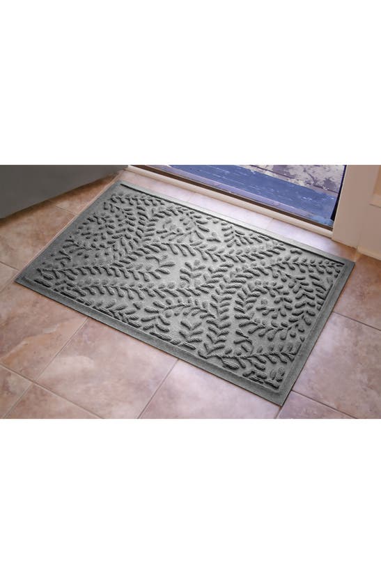 Shop Bungalow Flooring Waterhog Boxwood Floor Mat In Medium Gray