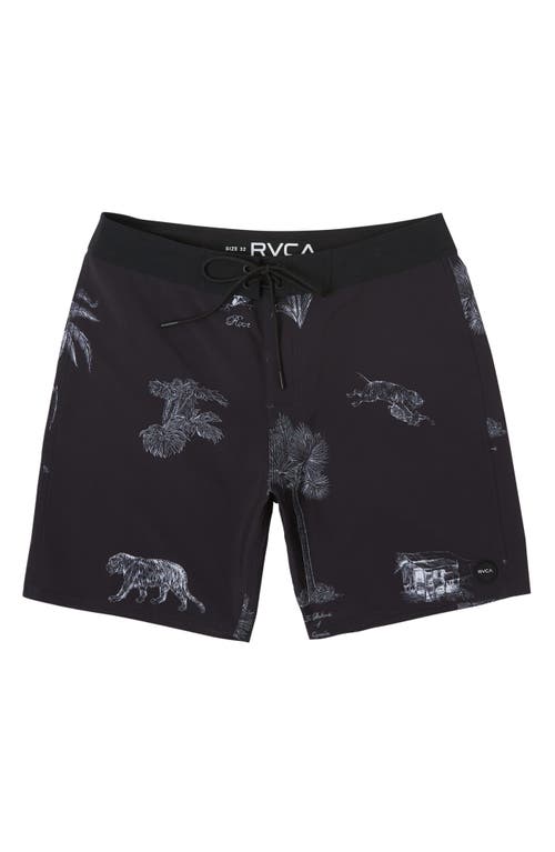 Rvca Pigment Board Shorts In Black