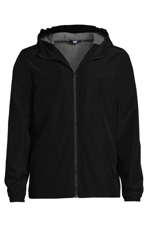 Lands' End School Uniform Rain Jacket In Black
