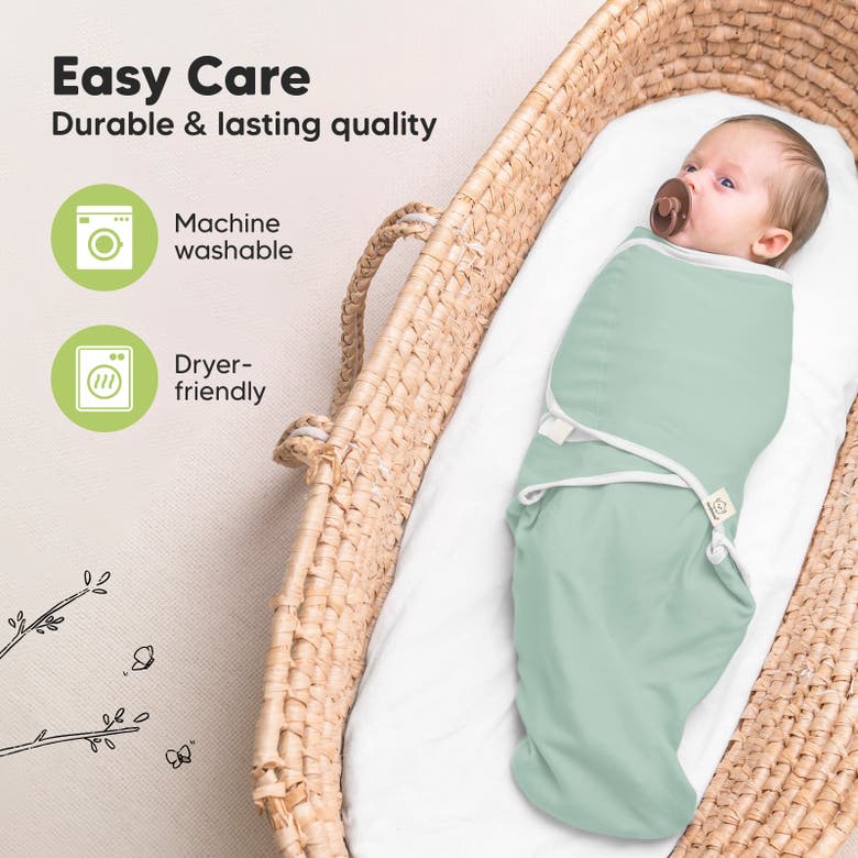 Keababies 3-pack Soothe Swaddle Wraps In Sage