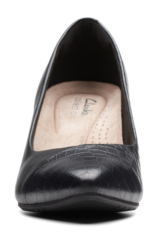 Shop Clarks Kataleyna Rose Pump In Black Croc