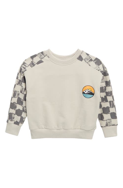 Shop Tiny Tribe Kids' Landscape Graphic Sweatshirt In Grey