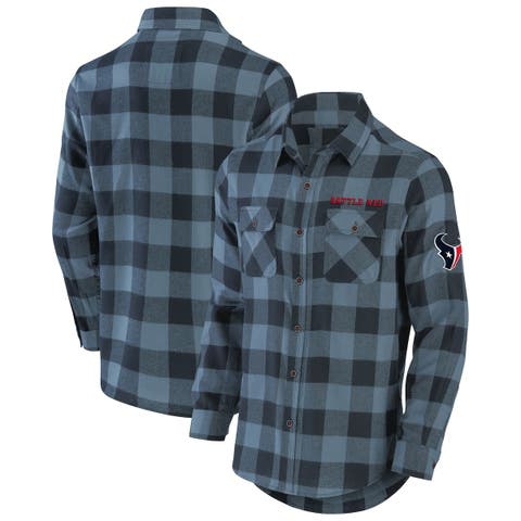 Lids Denver Broncos WEAR by Erin Andrews Women's Plaid Flannel Tri-Blend Long  Sleeve Button-Up Shirt - Cream/Gray