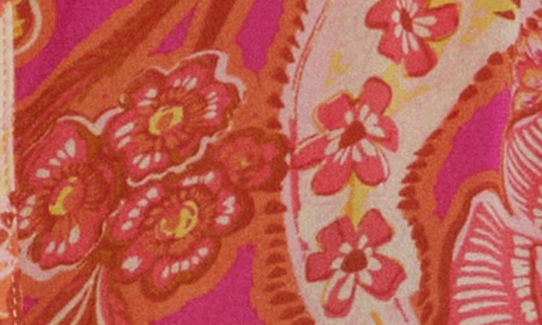 Vici Collection Maggie Floral Chiffon Button-up Shirt In Pink Multi