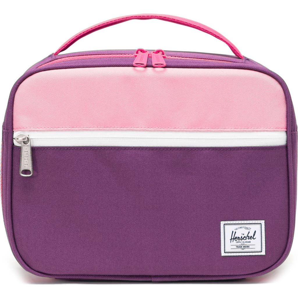Herschel Supply Co . Kids' Pop Quiz Recycled Polyester Lunchbox In Sunset Purple/ Sachet Pink