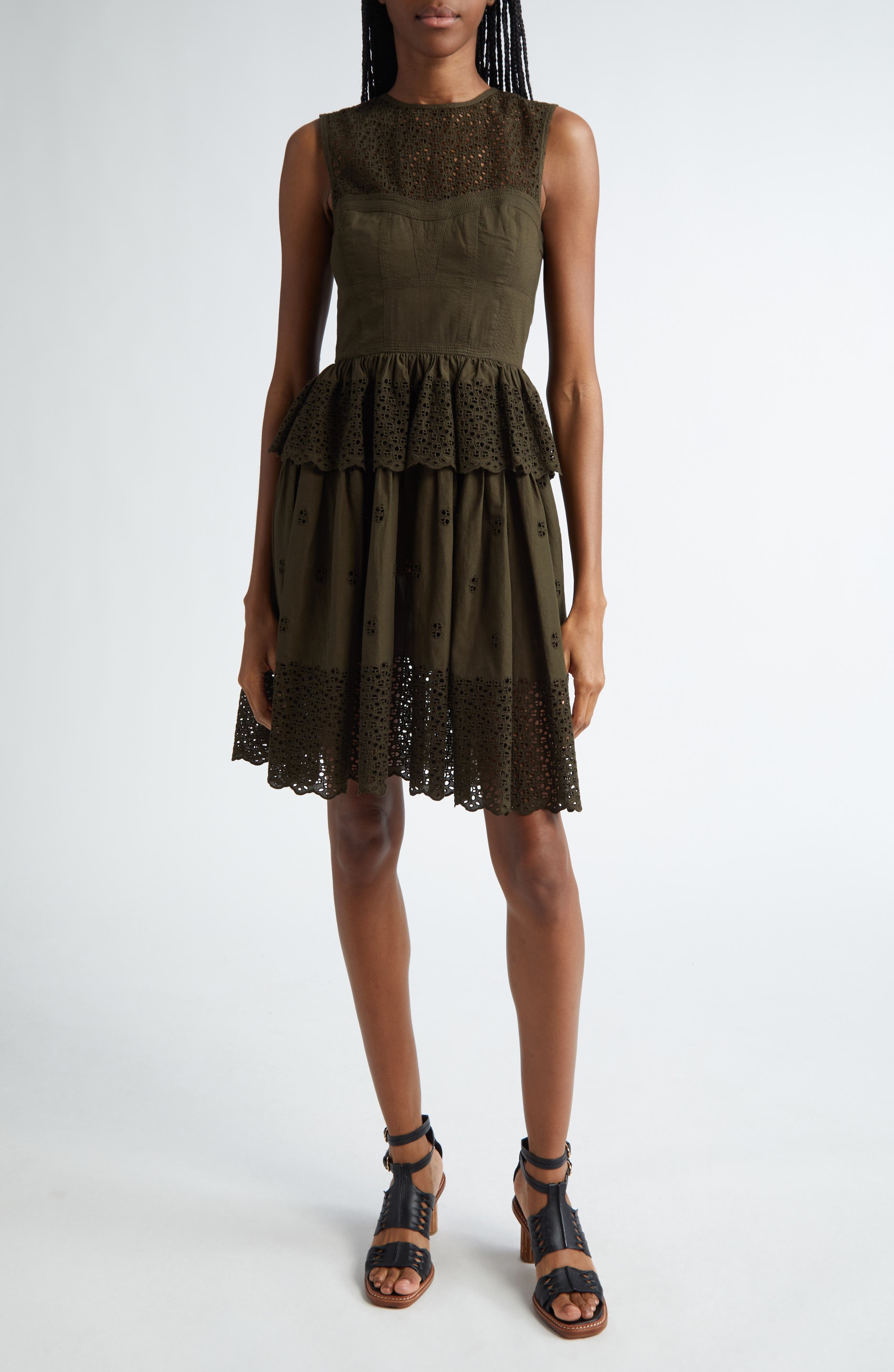 Ulla Johnson Jessa Embroidered Sleeveless Dress | Nordstrom