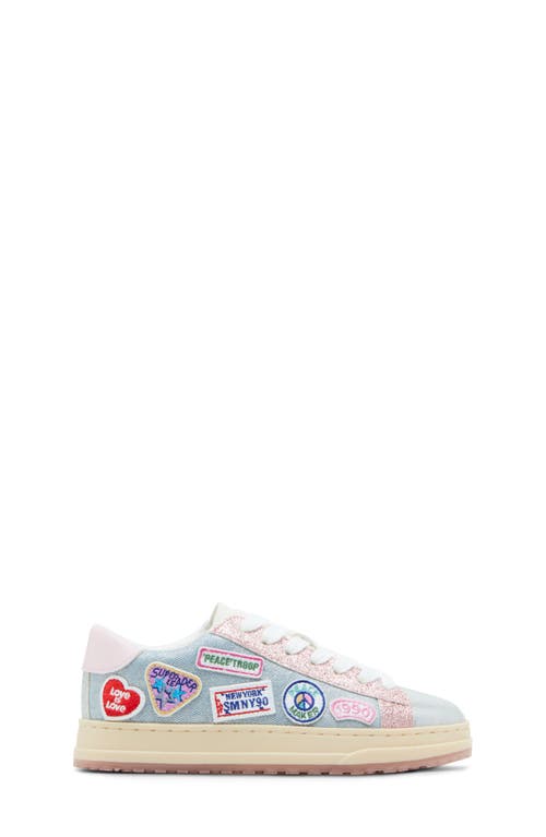 Shop Steve Madden Jhope Patches Denim Sneaker In Denim Multi