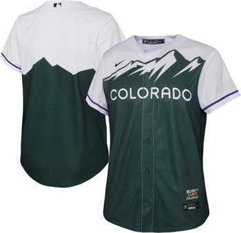 Nike Youth Nike Green Colorado Rockies 2022 City Connect Replica Team Jersey