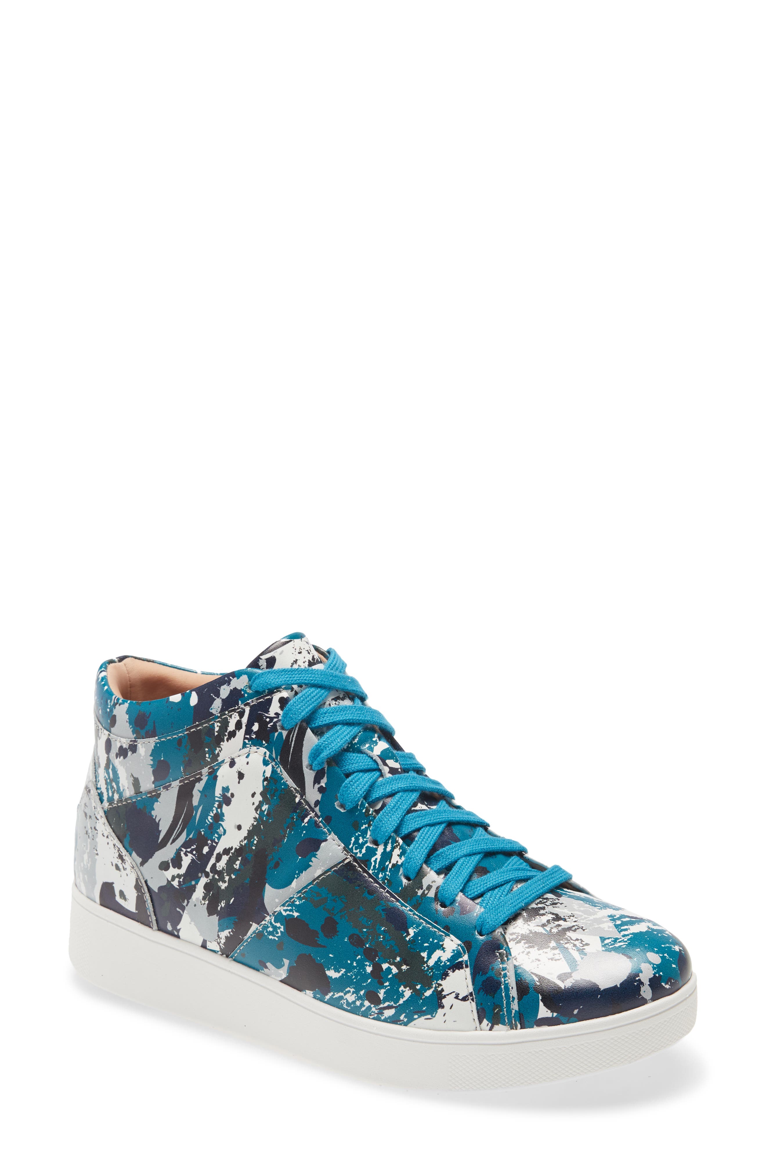 Fitflop Rally High Top Sneaker In Teal