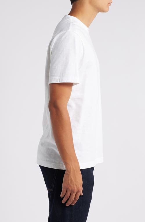 Treasure & Bond Lived In Slub Jersey Crewneck T-shirt In White