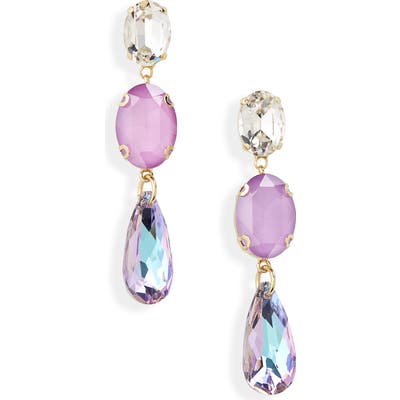 Stella + Ruby Crystal Drop Earrings