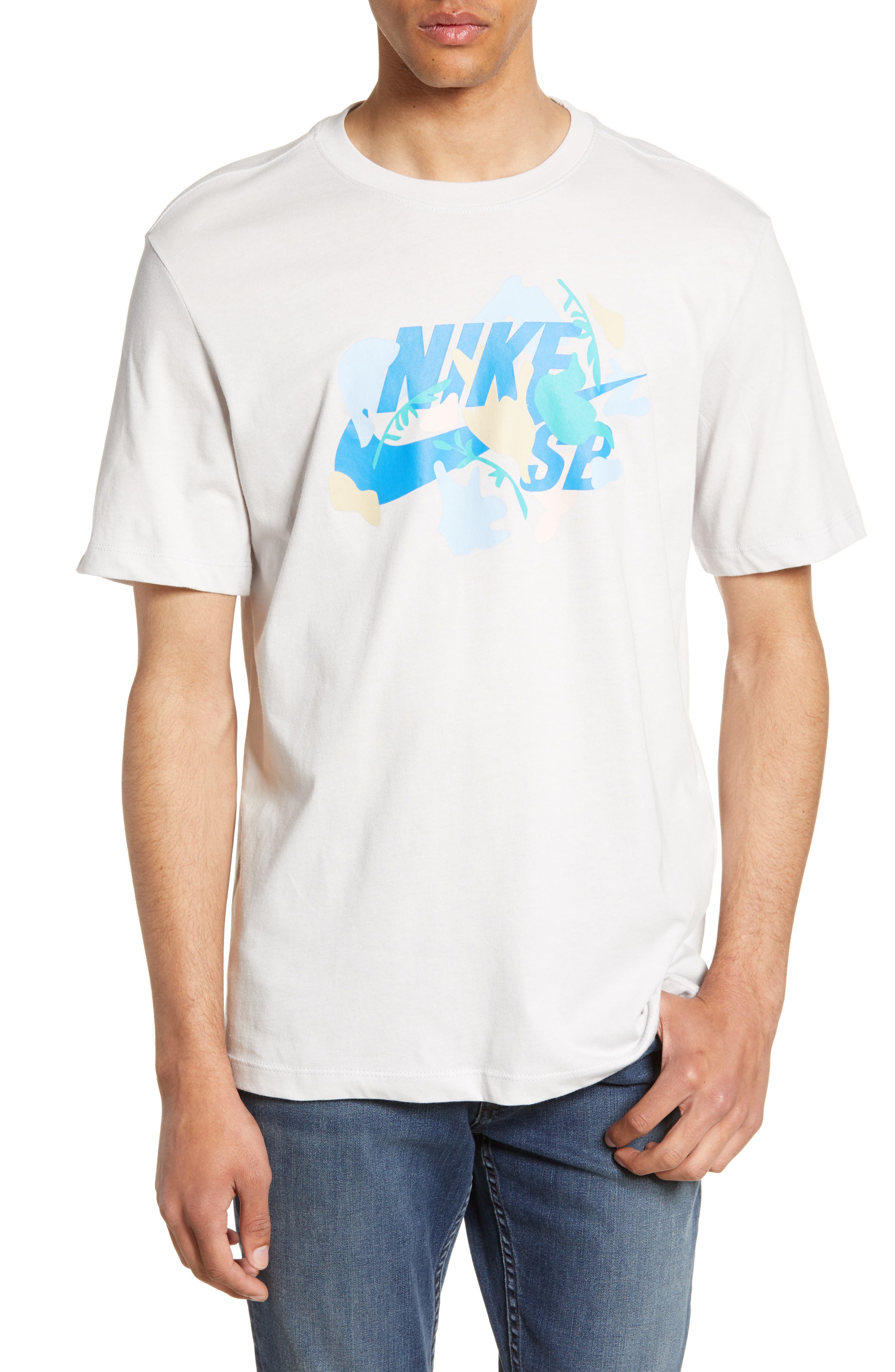 Nike Sb Logo Skate T-Shirt, Grey