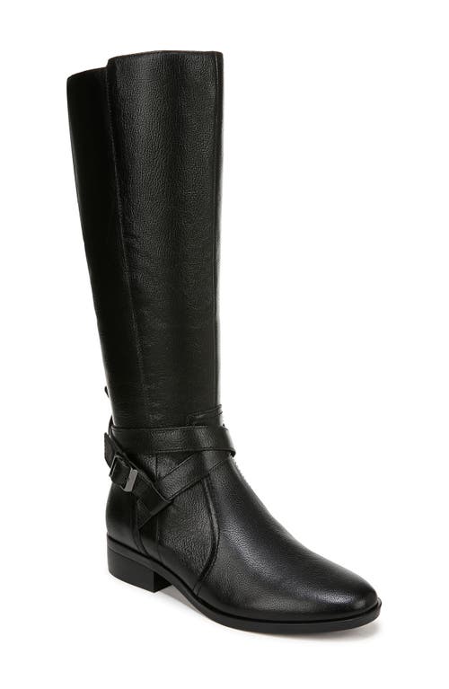 Naturalizer Garrison Womens Round Toe Side Zipper Knee-high Boots In Black
