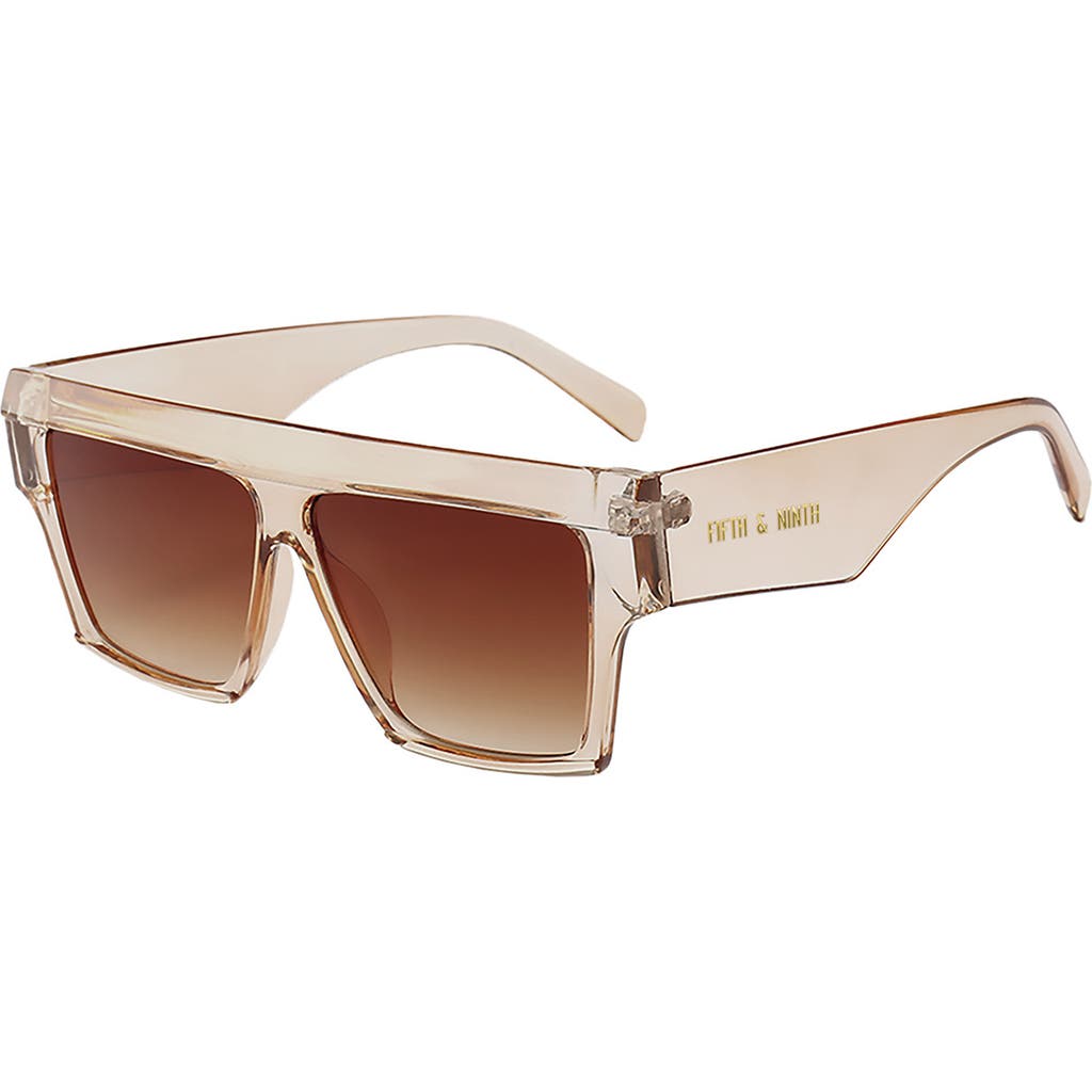 Fifth & Ninth Avalon 70mm Square Sunglasses In Brown