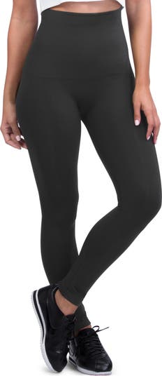 Mother Tucker® Compression Leggings in Black by Belly Bandit