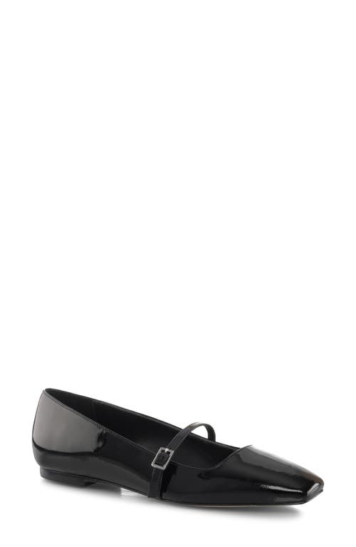Mary Jane Ballet Flat in Black Patent