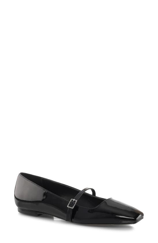 Shop Marion Parke Mary Jane Ballet Flat In Black Patent