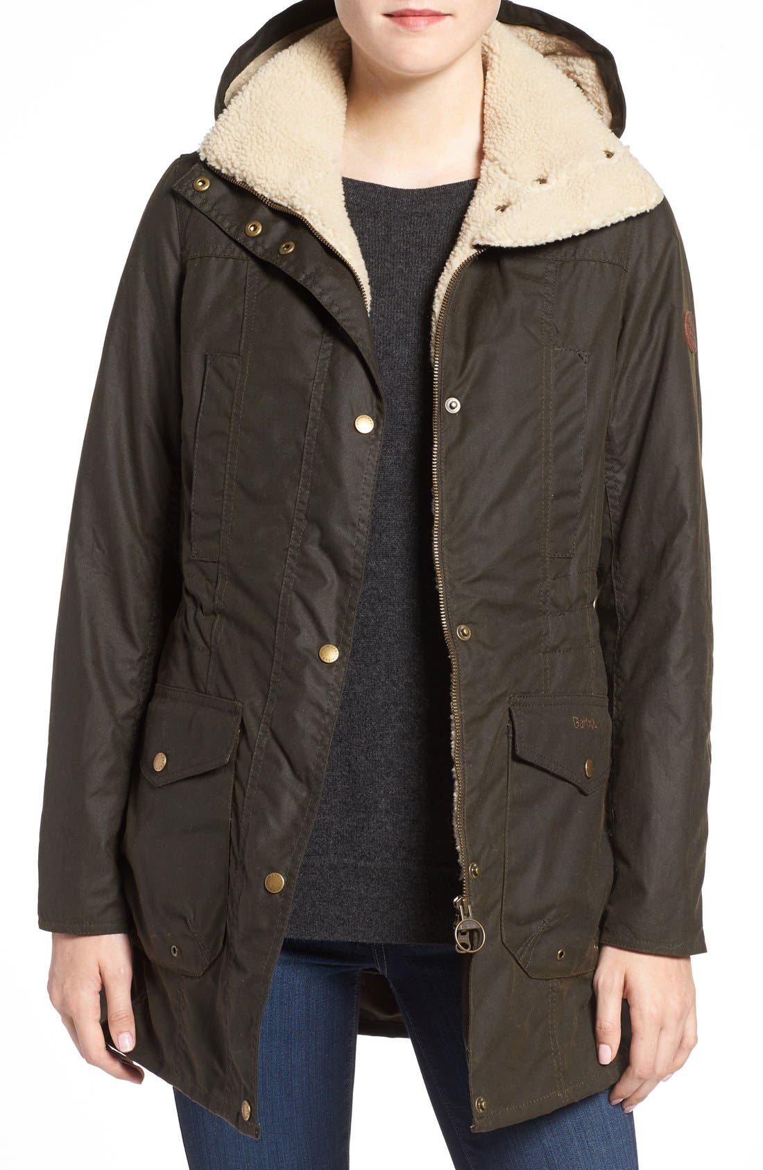 barbour shearling