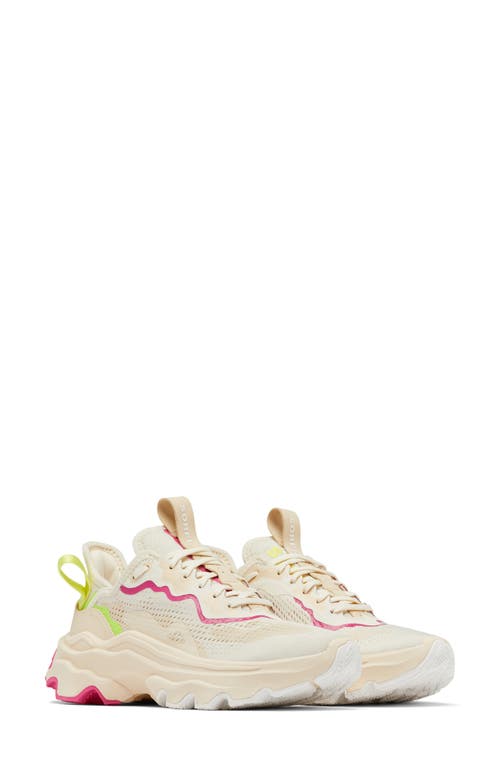 SOREL Kinetic Breakthru Day Lace Sneaker in Chalk/Fuchsia Fizz at Nordstrom, Size 9