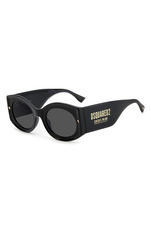 Shop Dsquared2 51mm Round Sunglasses In Oxford