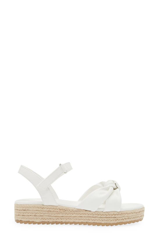 Nordstrom Kids' Bren Espadrille Wedge Sandal In White