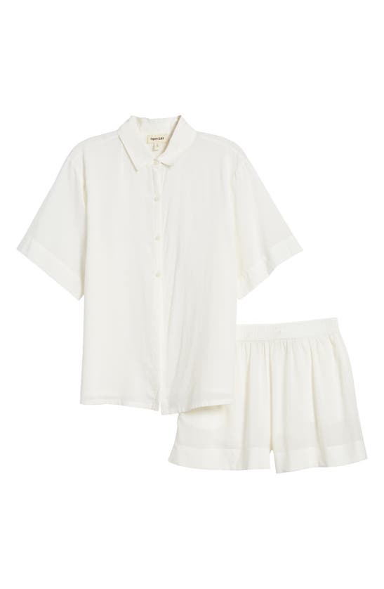 Open Edit Vacation Short Pajamas In Ivory Egret