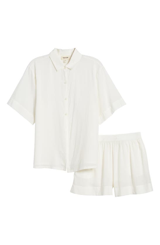 Shop Open Edit Vacation Short Pajamas In Ivory Egret