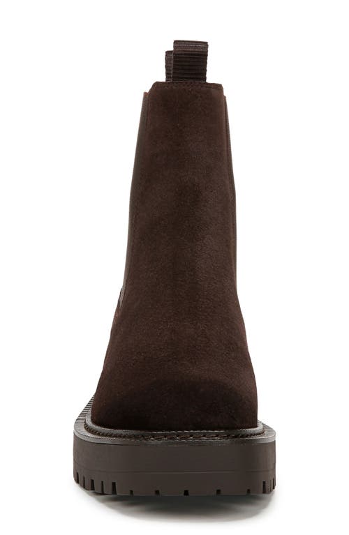 Shop Sam Edelman Laguna Platform Chelsea Boot In Chocolate Brown