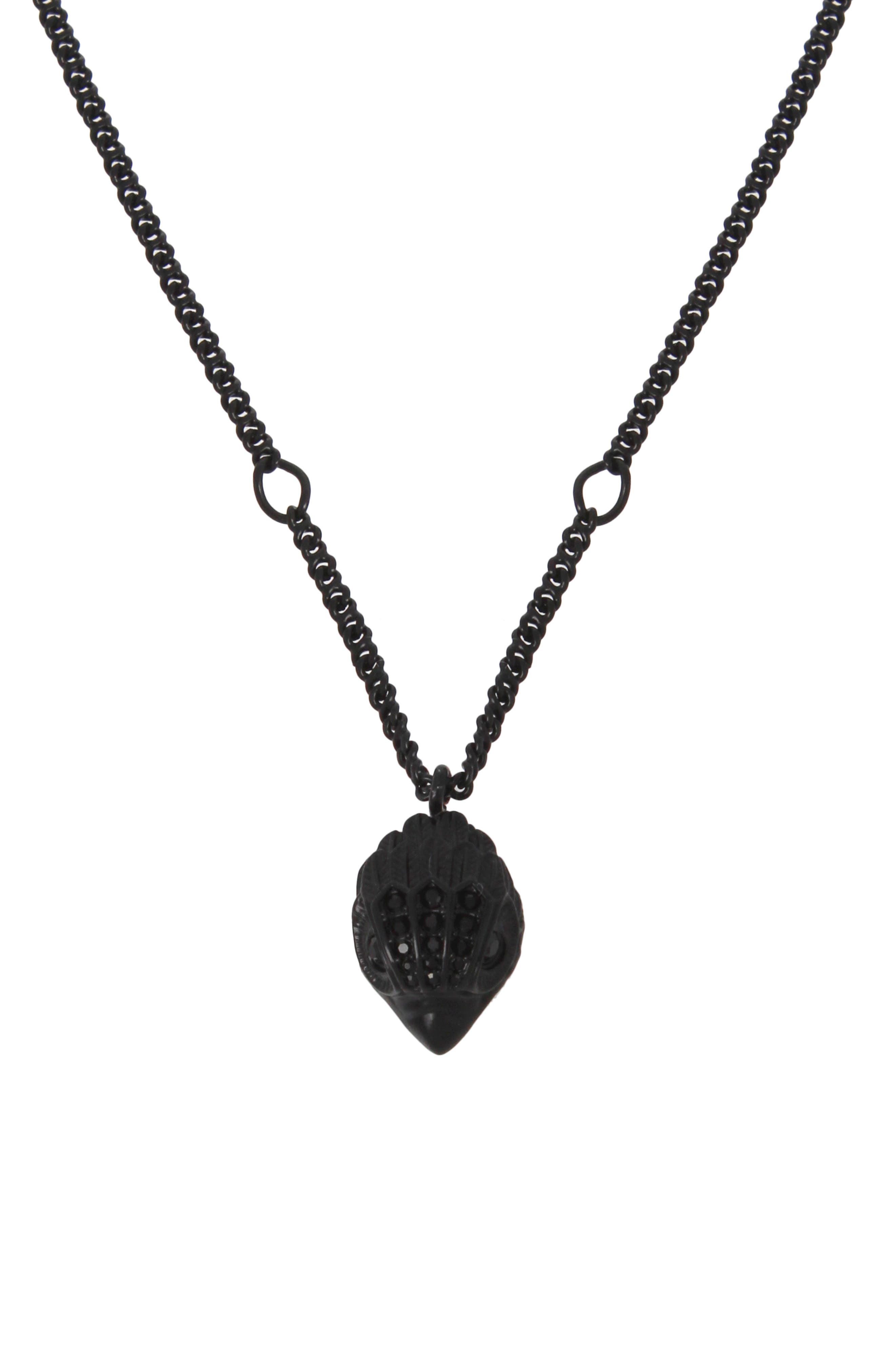 black womens necklace