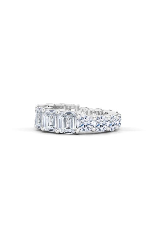 Lab Created Diamond Eternity Ring in 18K White Gold