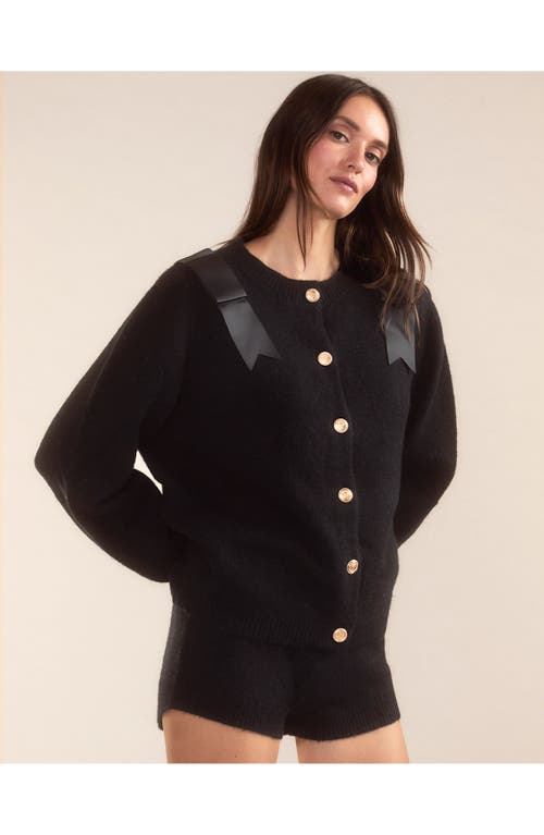 Shop Cynthia Rowley Ivy Wool Knit Short In Black