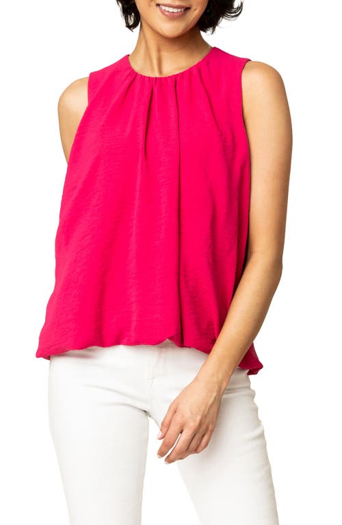 GIBSONLOOK Sleeveless Bubble HemTop Fuchsia at Nordstrom,