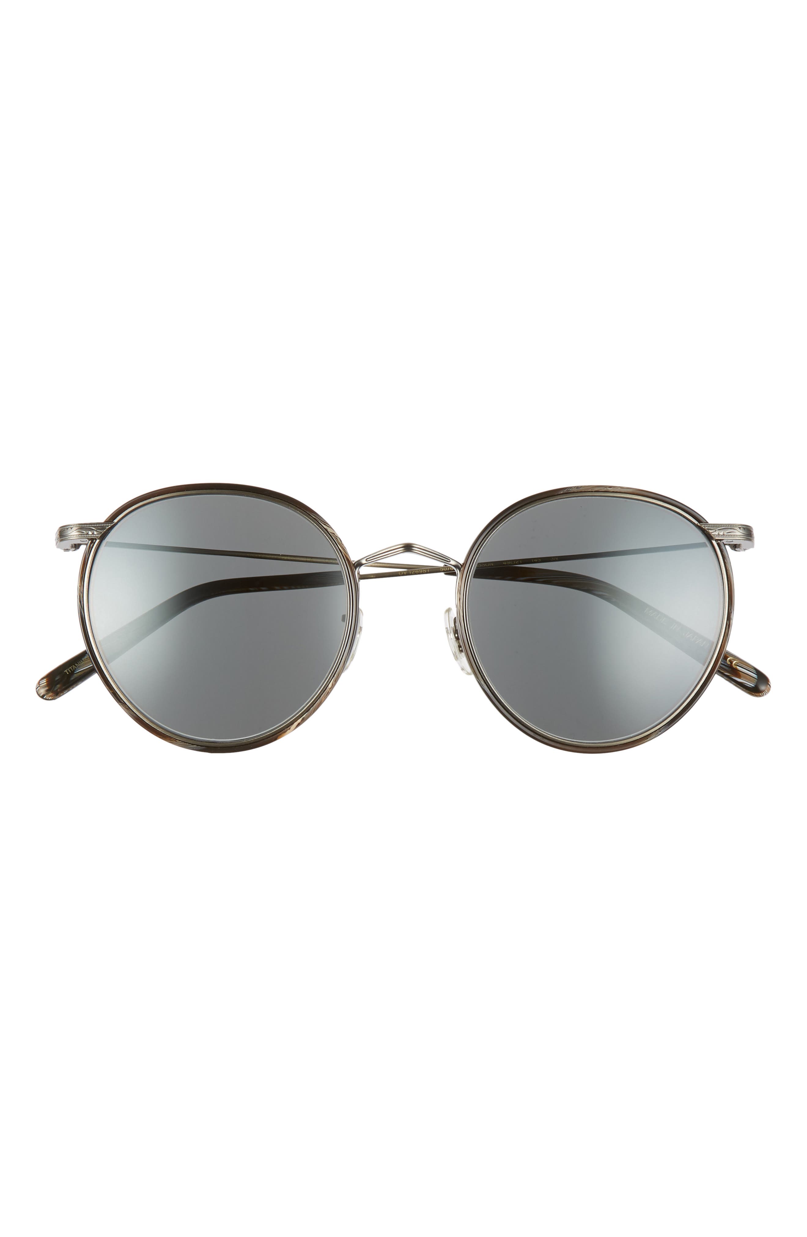 oliver peoples casson 49mm round sunglasses