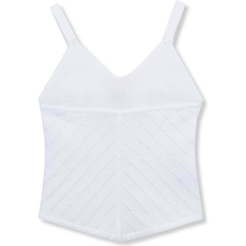 Habitual Kids Kids' Handkerchief Hem Sweater Camisole In White