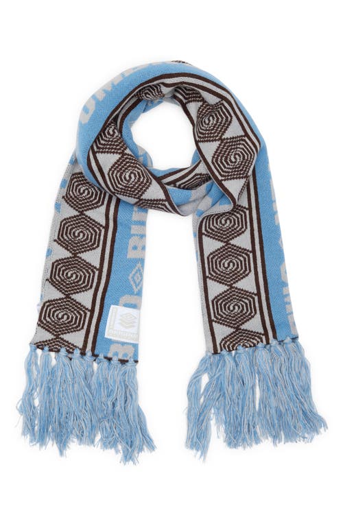 Butter Goods x Umbro Vert Fringed Scarf in Sky /Brown 