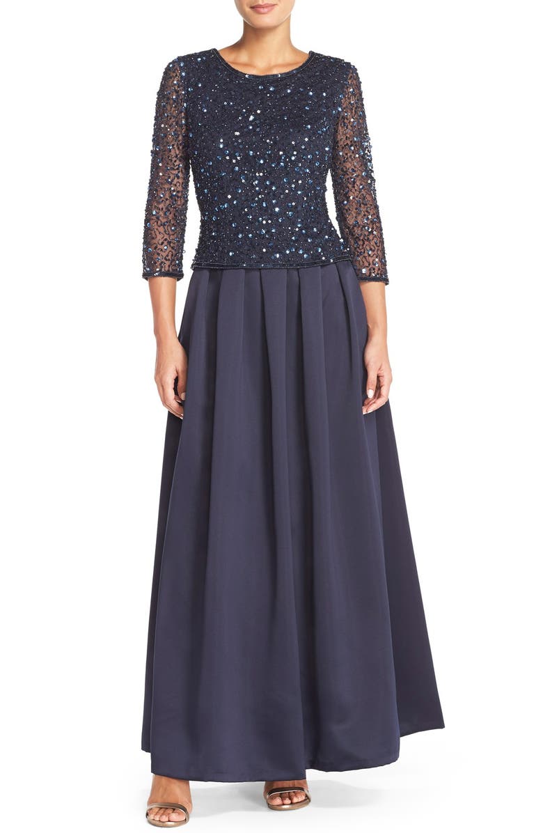 Patra Sequin Top & Pleat Skirt Two-Piece Gown | Nordstrom