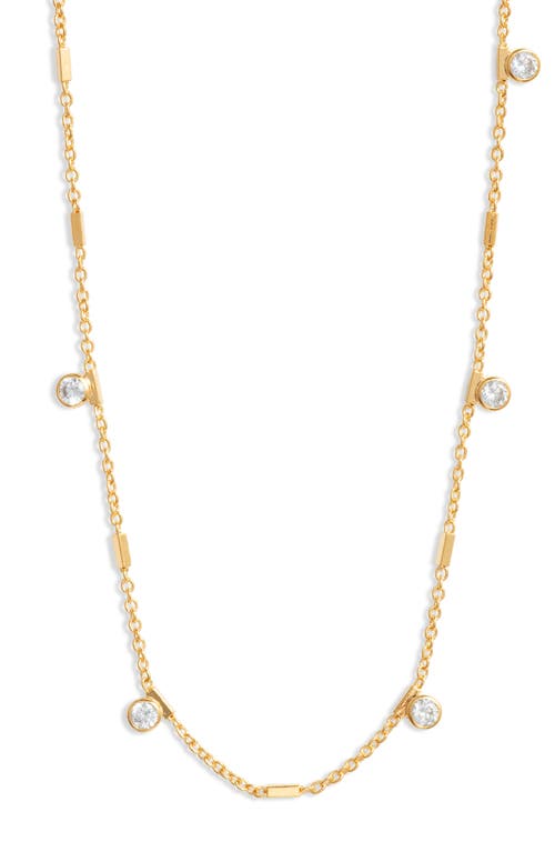 Nordstrom Demi Fine Cubic Zirconia Station Necklace in 14K Gold Plated at Nordstrom