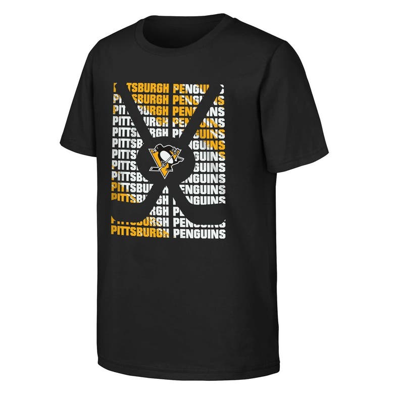 Shop Outerstuff Youth Black Pittsburgh Penguins Box T-shirt