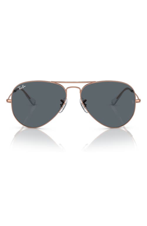 Ray-Ban 55mm Pilot Aviator Sunglasses in Blue at Nordstrom