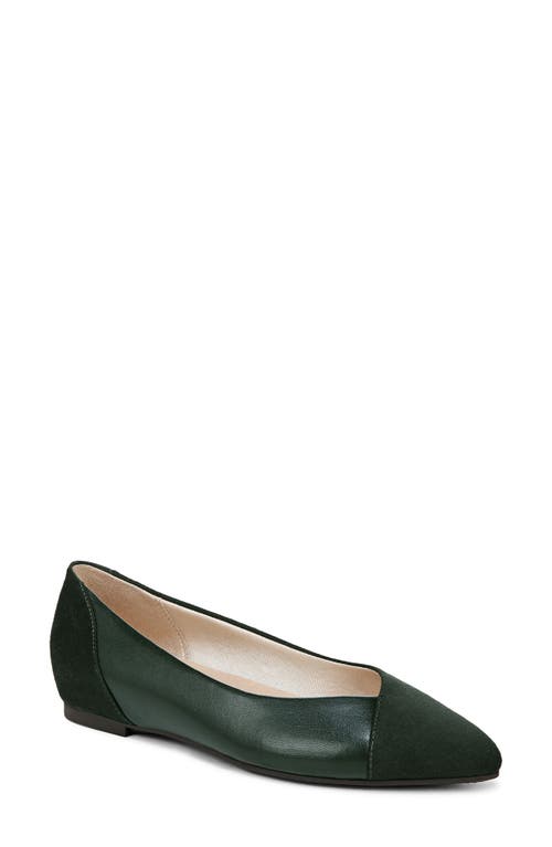 Shop Lifestride Promise Pointed Toe Flat In Green